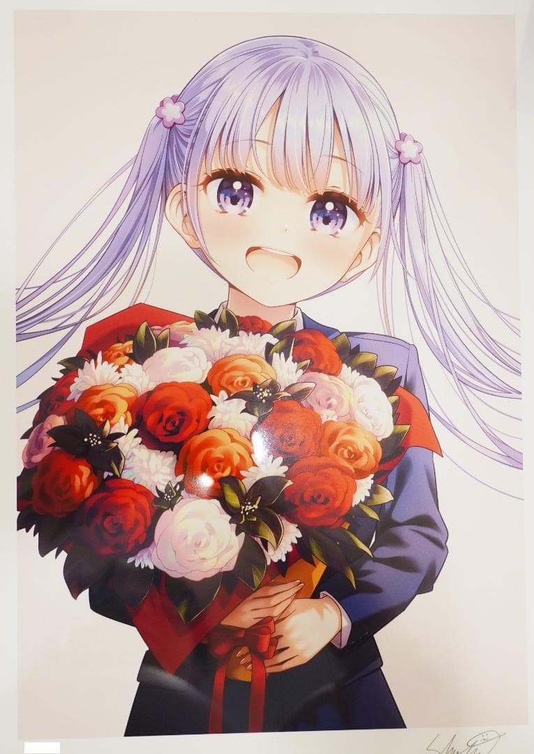 NEW GAME! 完結記念展 直筆サイン入り描き下ろしアートグラフB