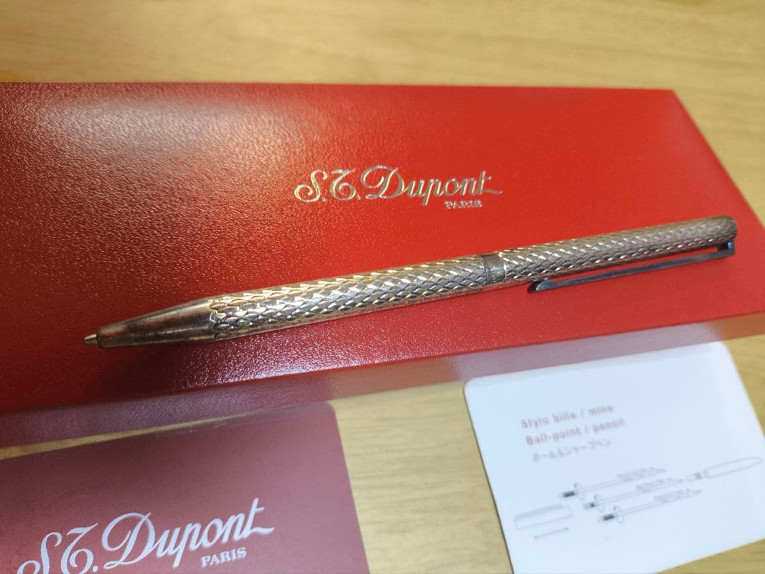 S.T. Dupont ボールペン シャープペン クラシック シルバー