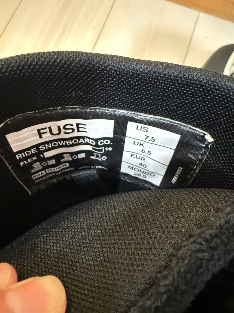 RIDE24-25/FUSE（フューズ）/ ライドスノーボードブーツ美品