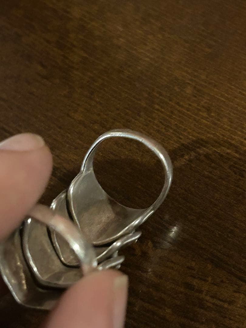 ⚠️ 変形難アリ ヴィヴィアン初期アーマーリング Lサイズ イタリア製　15号