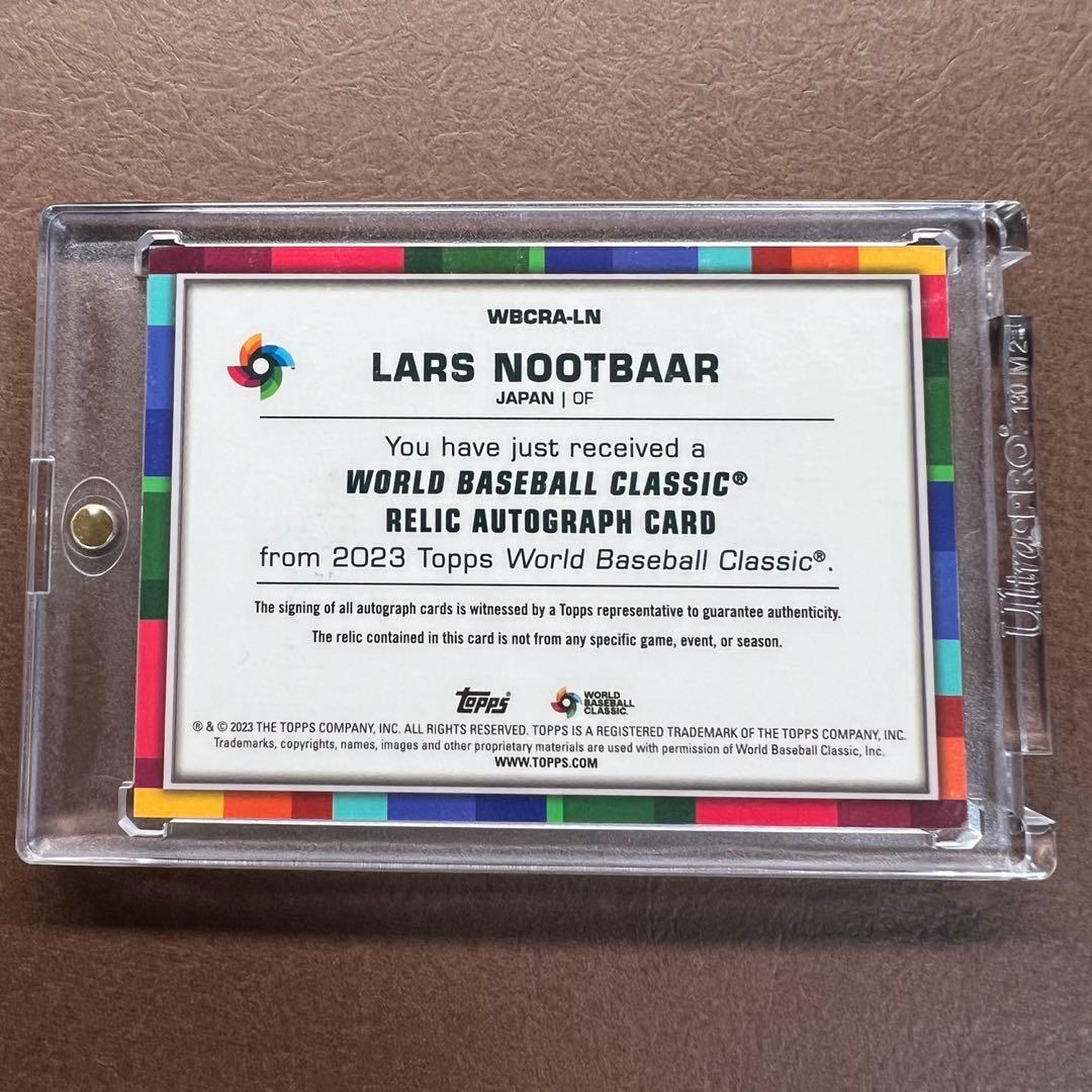 2023 Topps WBC ラーズ ヌートバー レリック 直筆サインカード