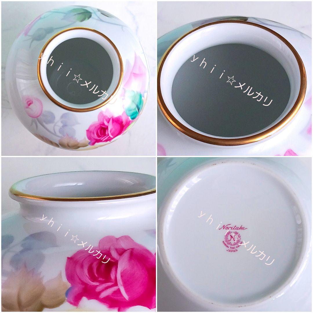 Noritake オールドノリタケ 木村義一 ハンドペイント バラ絵 花模様金彩