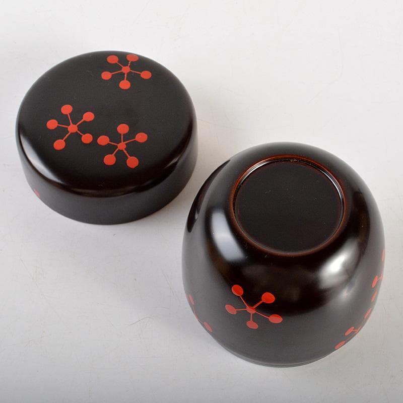 茶道具　中村宗悦作　而妙斎好写　利休梅大棗　共布共箱　V　6490