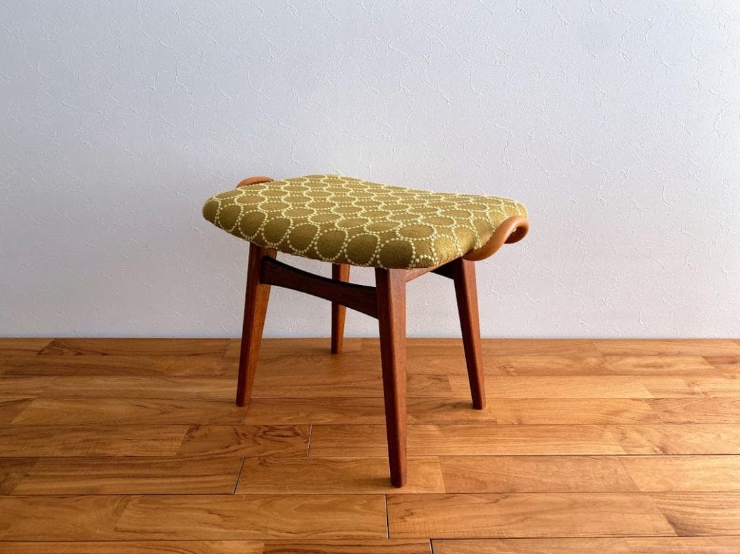 L‘ecume 　ヴィンテージ チーク スツール 仕上済