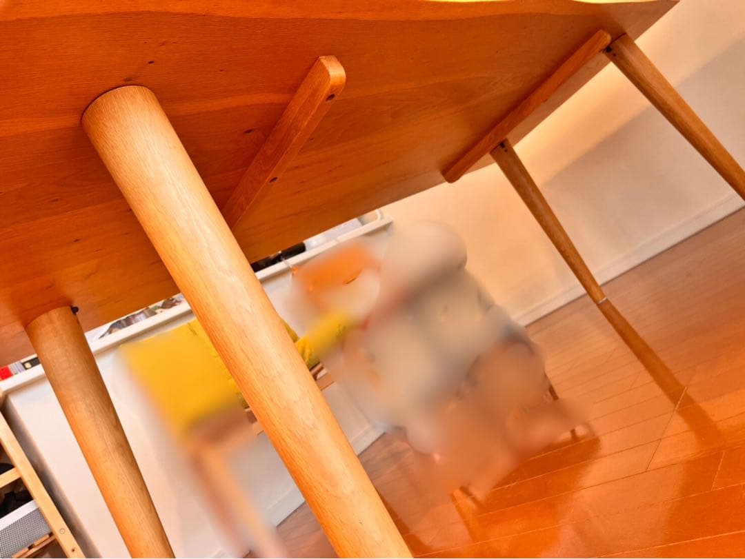 【10月24日最終掲載】一枚板風　自然曲線ダイニングテーブル