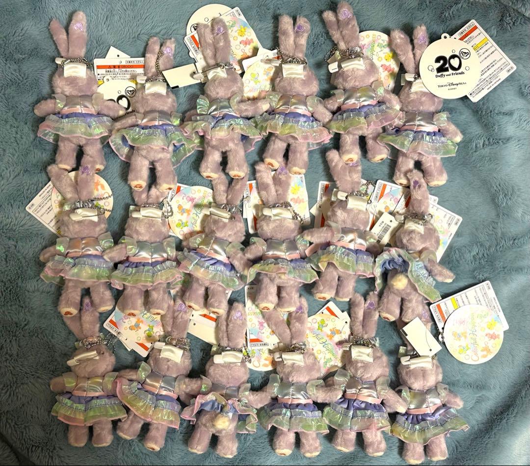 ステラルー　ぬいぐるみバッジ　18点セット　ダッフィー&フレンズ20周年