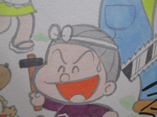 レア品　美品　板井れんたろう　直筆　サイン　色紙　額装　当時物