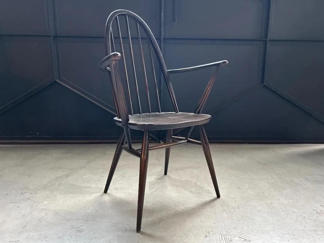 ERCOL / アーコール｜クエーカーアームチェア｜エルム材 ダークブラウン ERCOL アーコール クエーカーアームチェア ダーク S-2312-52 | mumokut