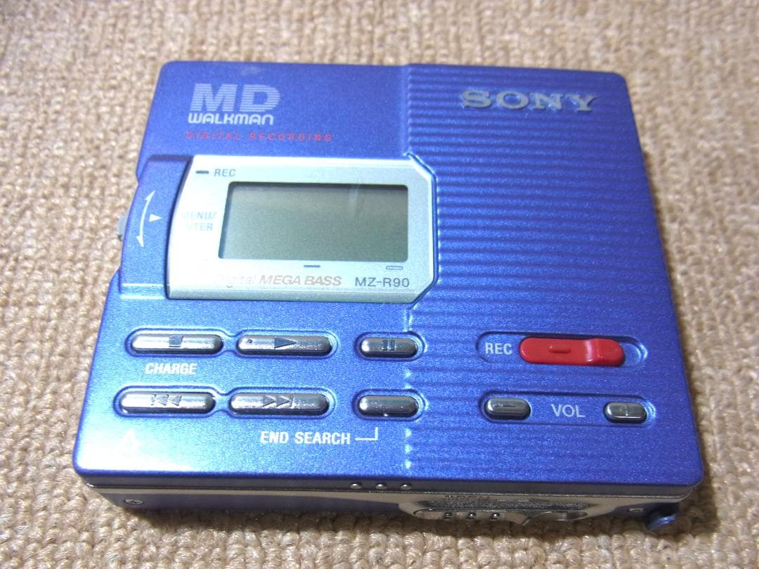 SONY MD WALKMAN MZ-R90 MDプレーヤー 動作OK 難箇所有