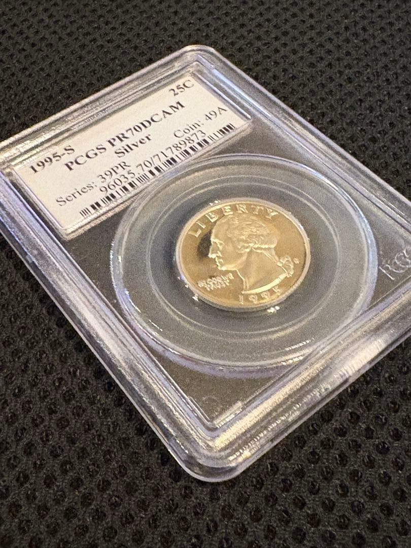 1995-S ワシントン クォーター 銀貨 PCGS PR70 DCAM - メルカリ
