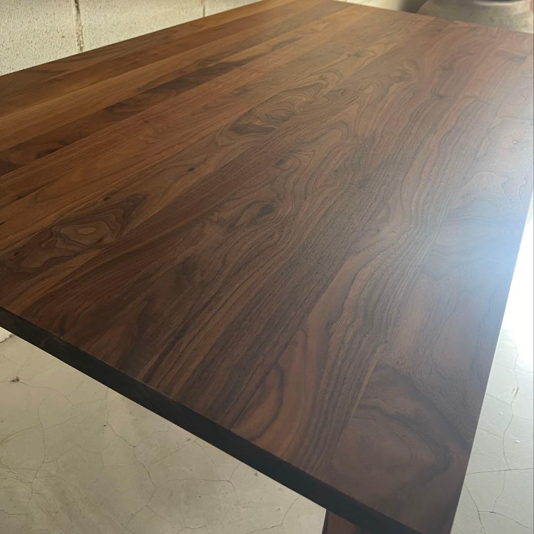 美品　MUJI 無印良品　ダイニングテーブル　ウォールナット 無垢材　木製