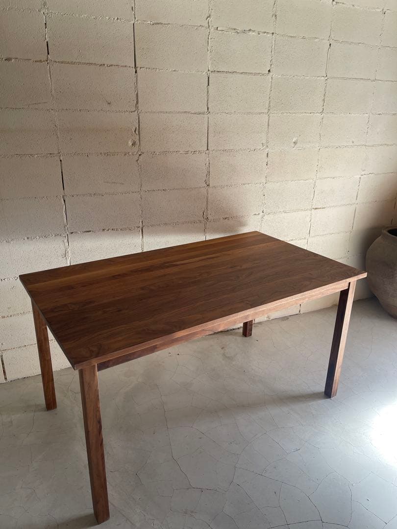 美品　MUJI 無印良品　ダイニングテーブル　ウォールナット 無垢材　木製