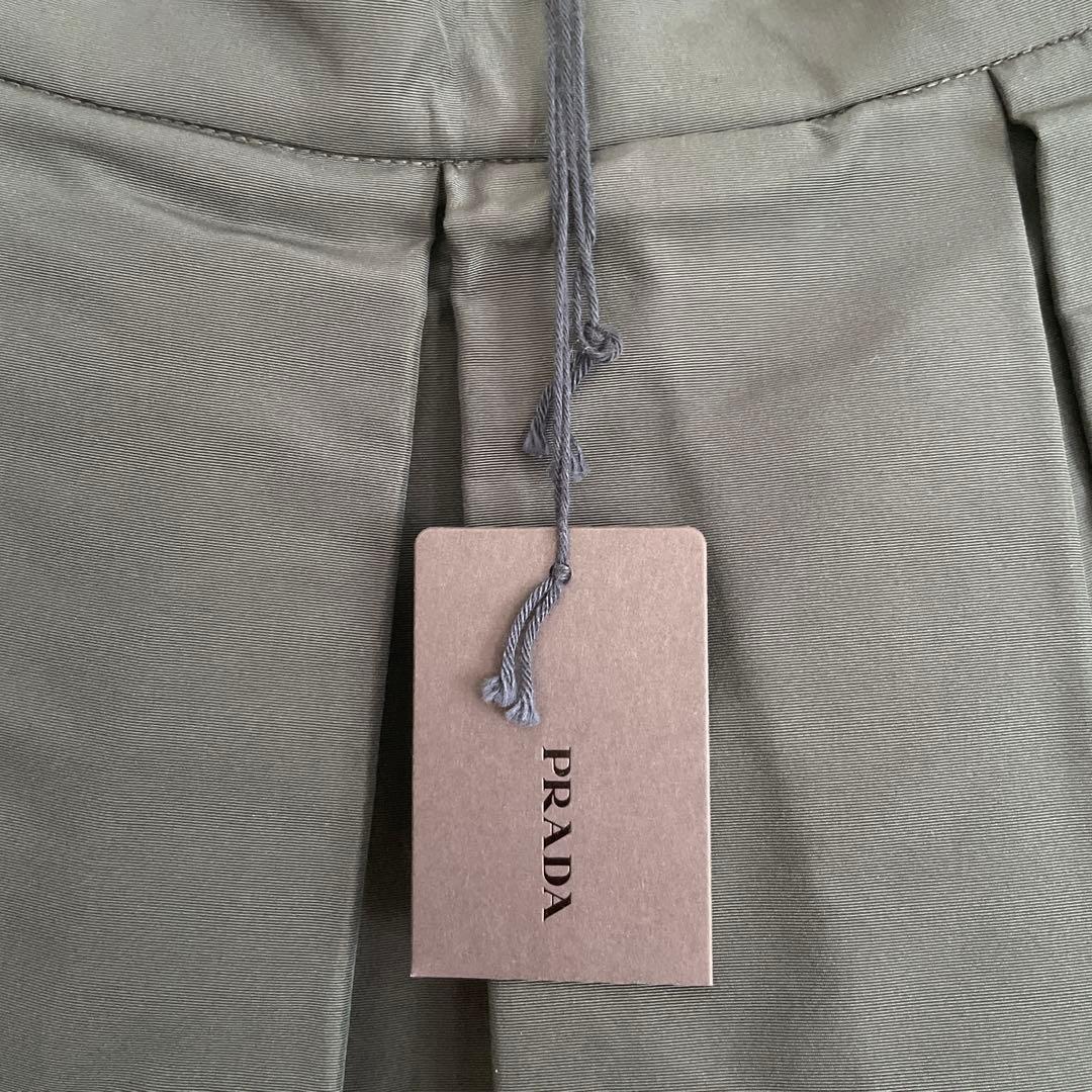【新品・未使用】PRADA シルク スカート ネイビー 40