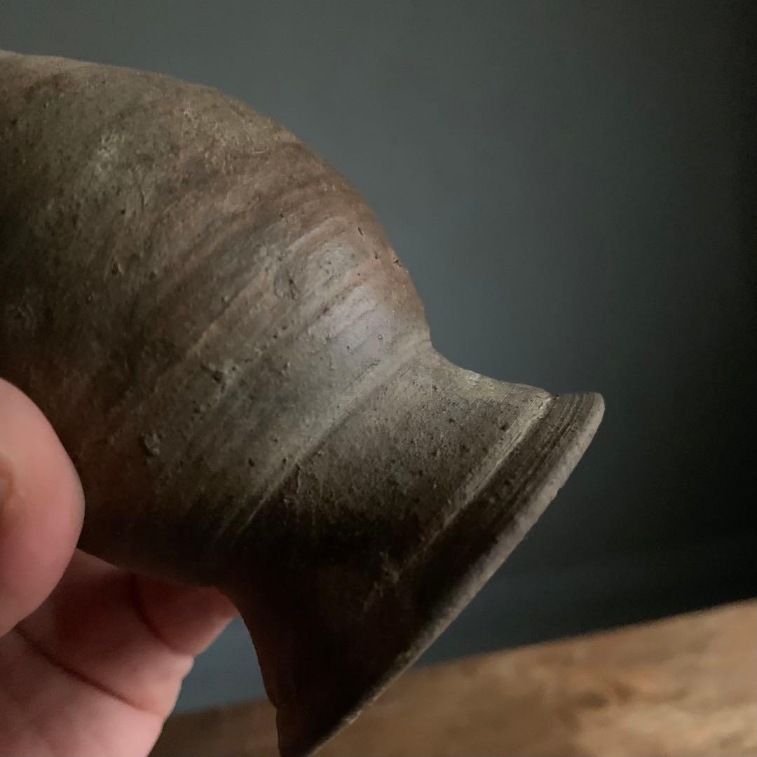 喜名・知花 焼締台付瓶 徳利 琉球美術 古美術 酒器 古道具