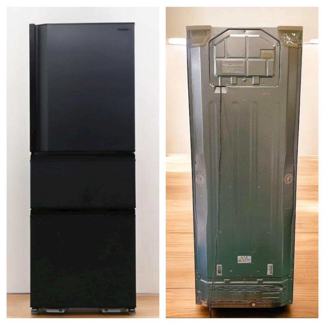 ★送料設置込み★2023年製 冷蔵庫326L VEGETA 3ドア自動製氷