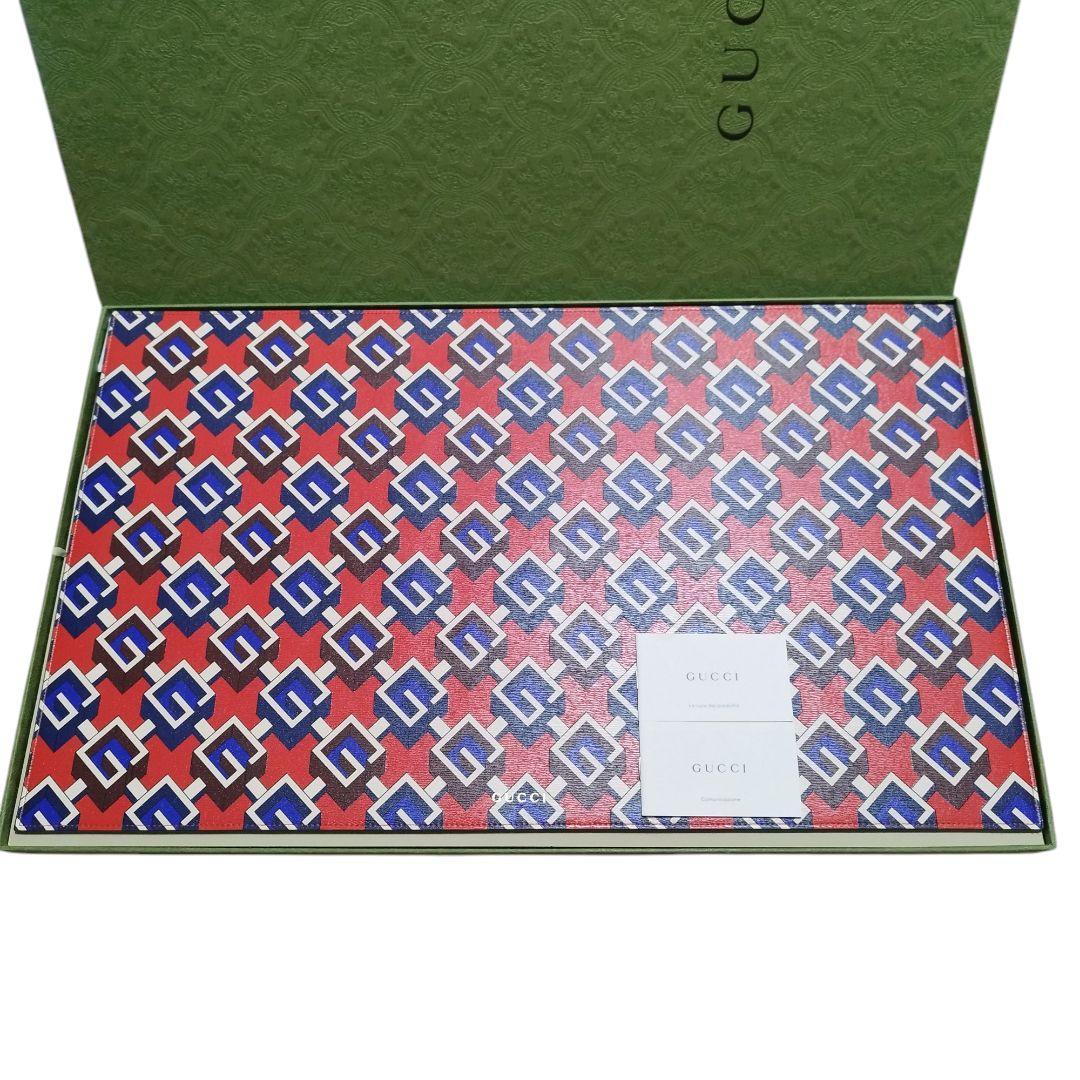 【未使用】GUCCI ジオメトリックG フィーディングマット 58×35cm 未使用】GUCCI ジオメトリックG フィーディングマット 58×35cm