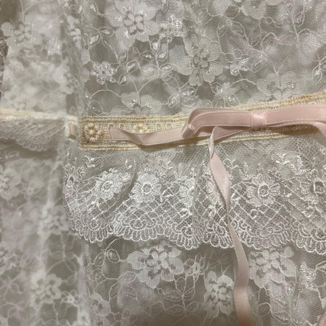 レトロ古着 総レース&リボン⋈ ドレス ヴィンテージ 古着 白