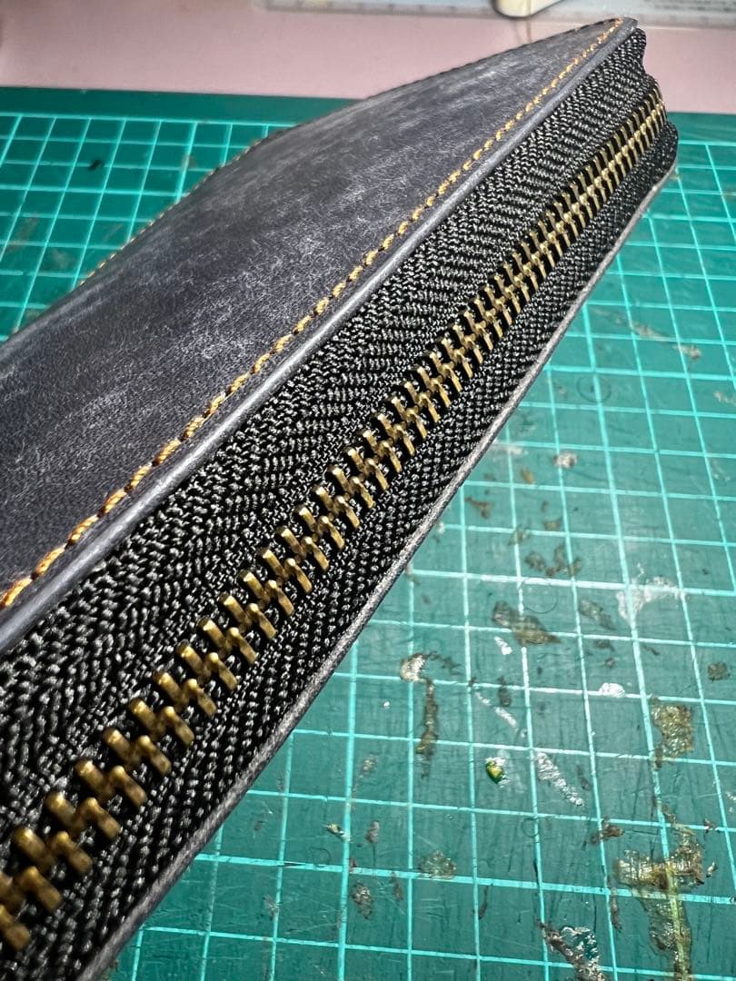 チ*ー様 プエブロレザー　ラウンドジップペンケース（検　バハギア　野原工芸　工房