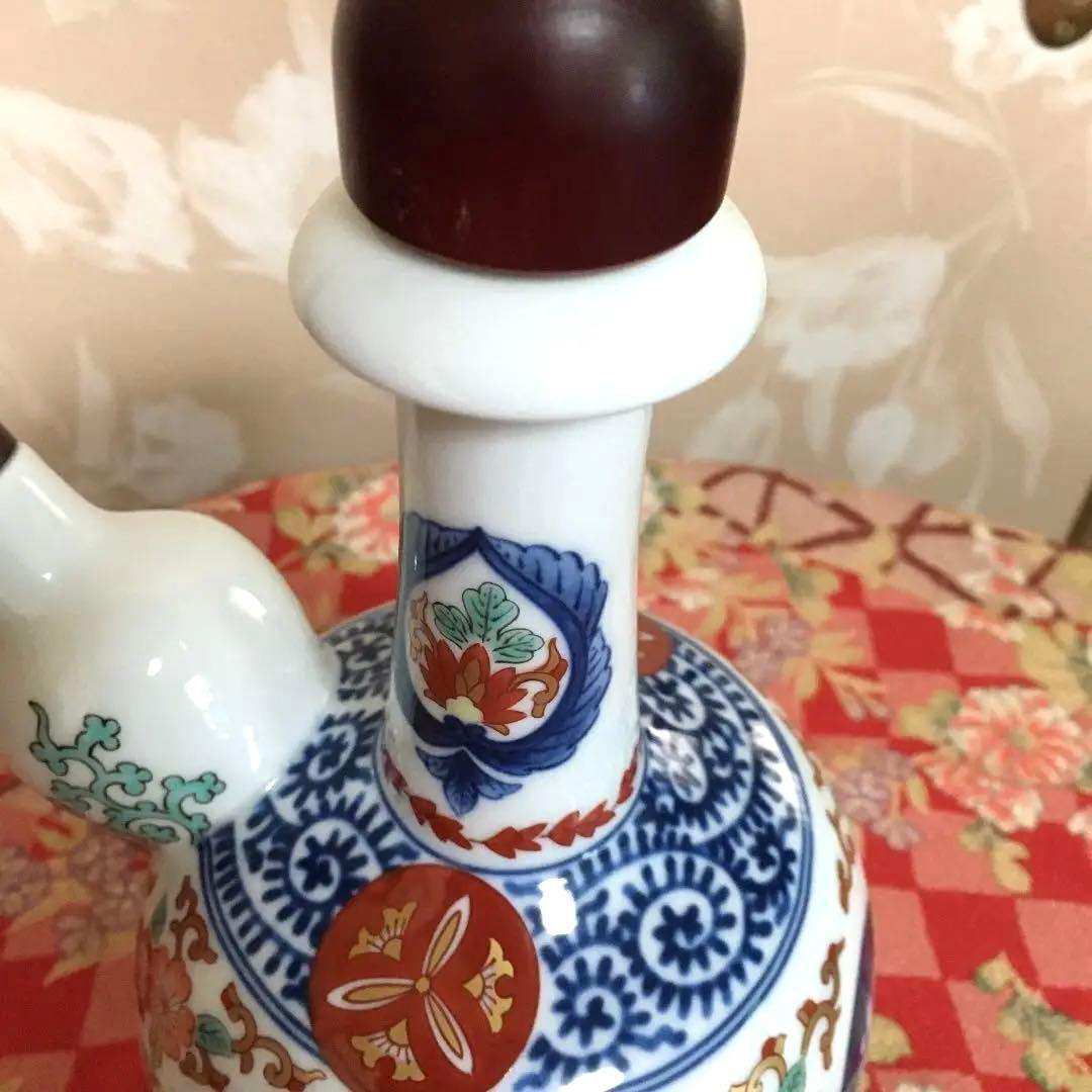酒 空瓶 花瓶　骨董品 有田焼 陶器 壺 ウイスキー 日本酒 招福