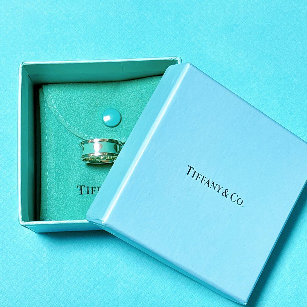 あーぽんさん専用　9号 ティファニー ハート エナメル リング 緑 SV925