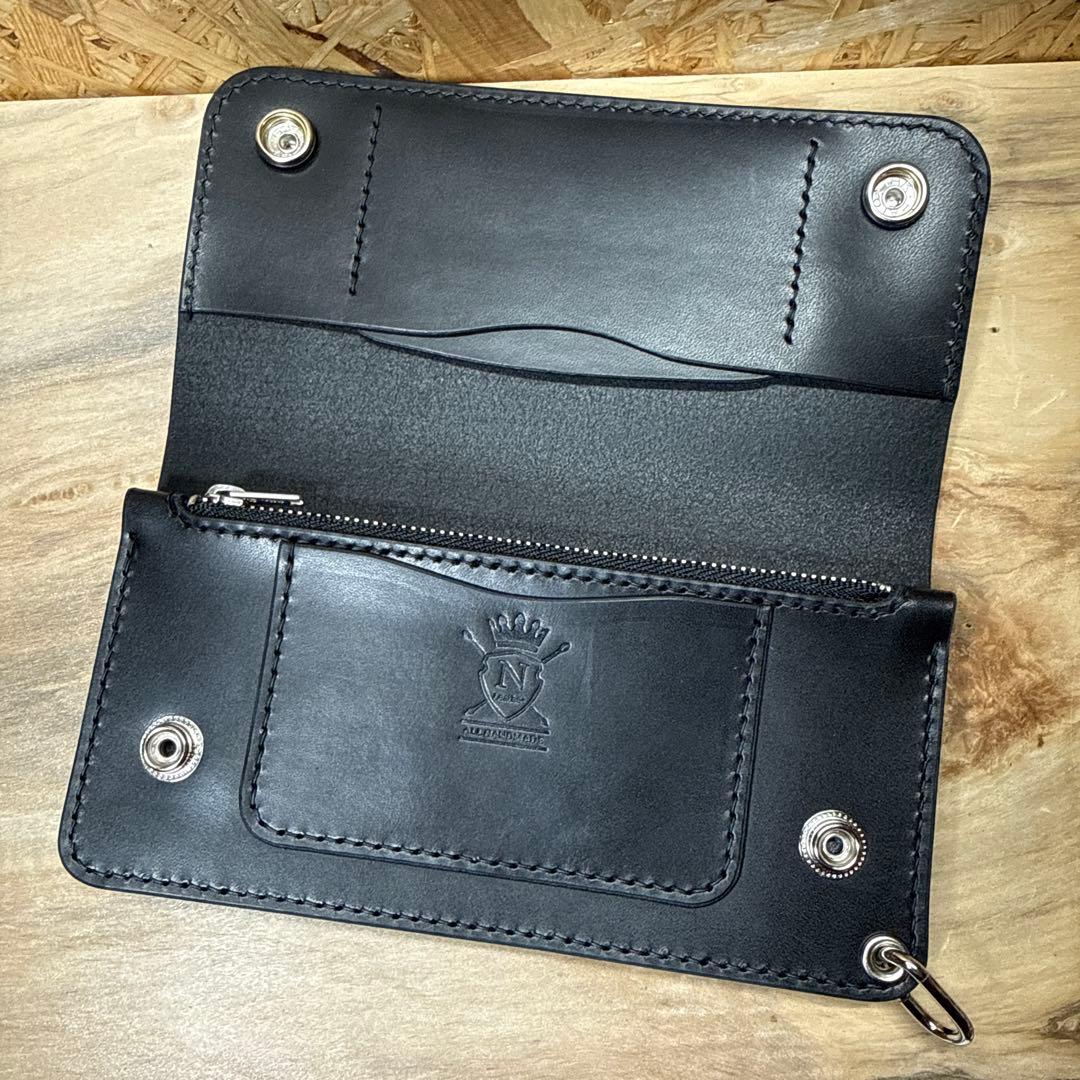 180 カスタム トラッカーウォレット 姫路レザー オイルレザー ニッケル