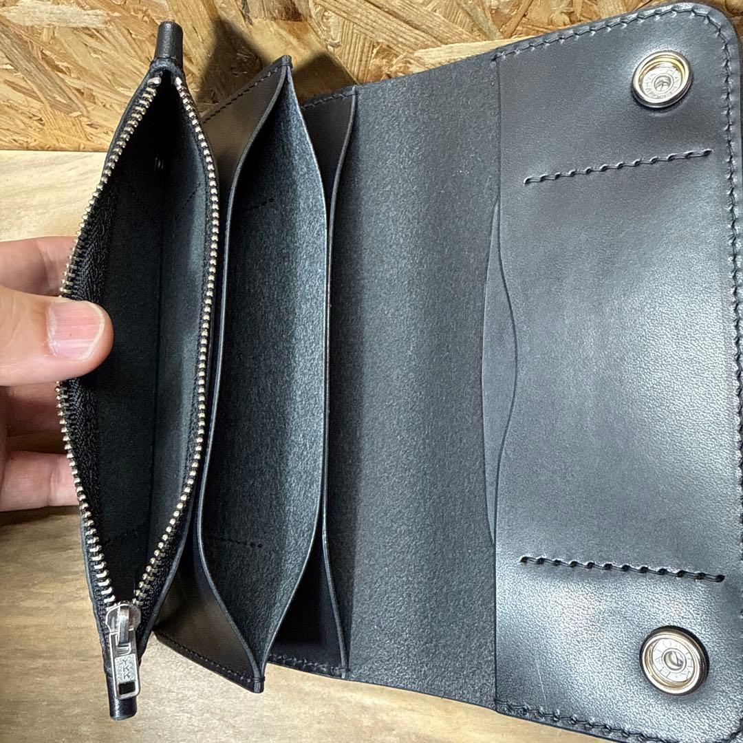 180 カスタム トラッカーウォレット 姫路レザー オイルレザー ニッケル