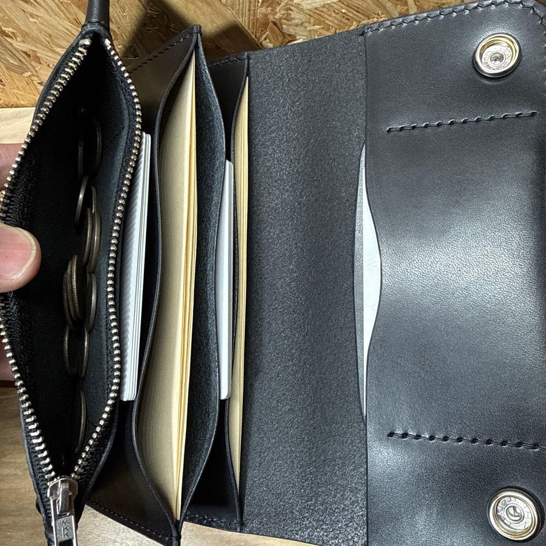 180 カスタム トラッカーウォレット 姫路レザー オイルレザー ニッケル