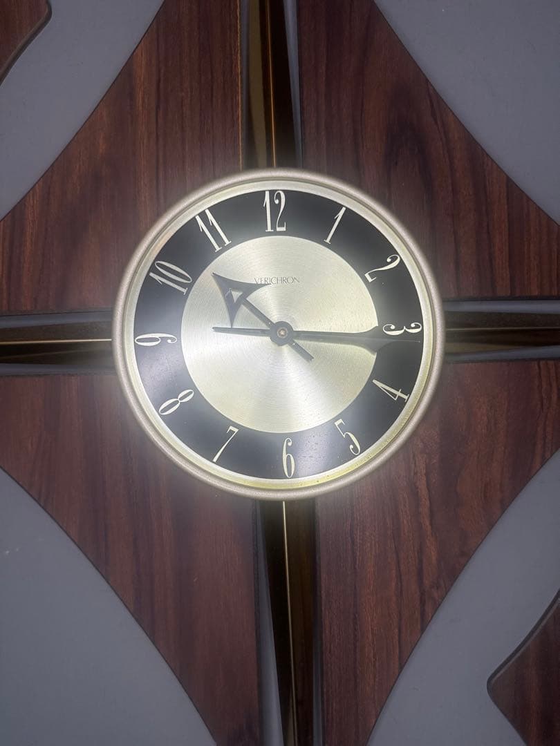 ビンテージ　スターバースト ウォールクロック　キャンドルホルダー 60's