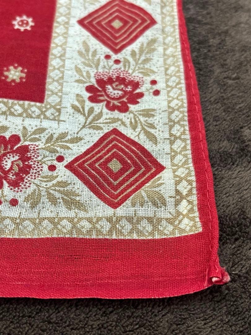 新年限定セール‼️スペシャル‼️ヴィンテージ バンダナ　ターキーレッド