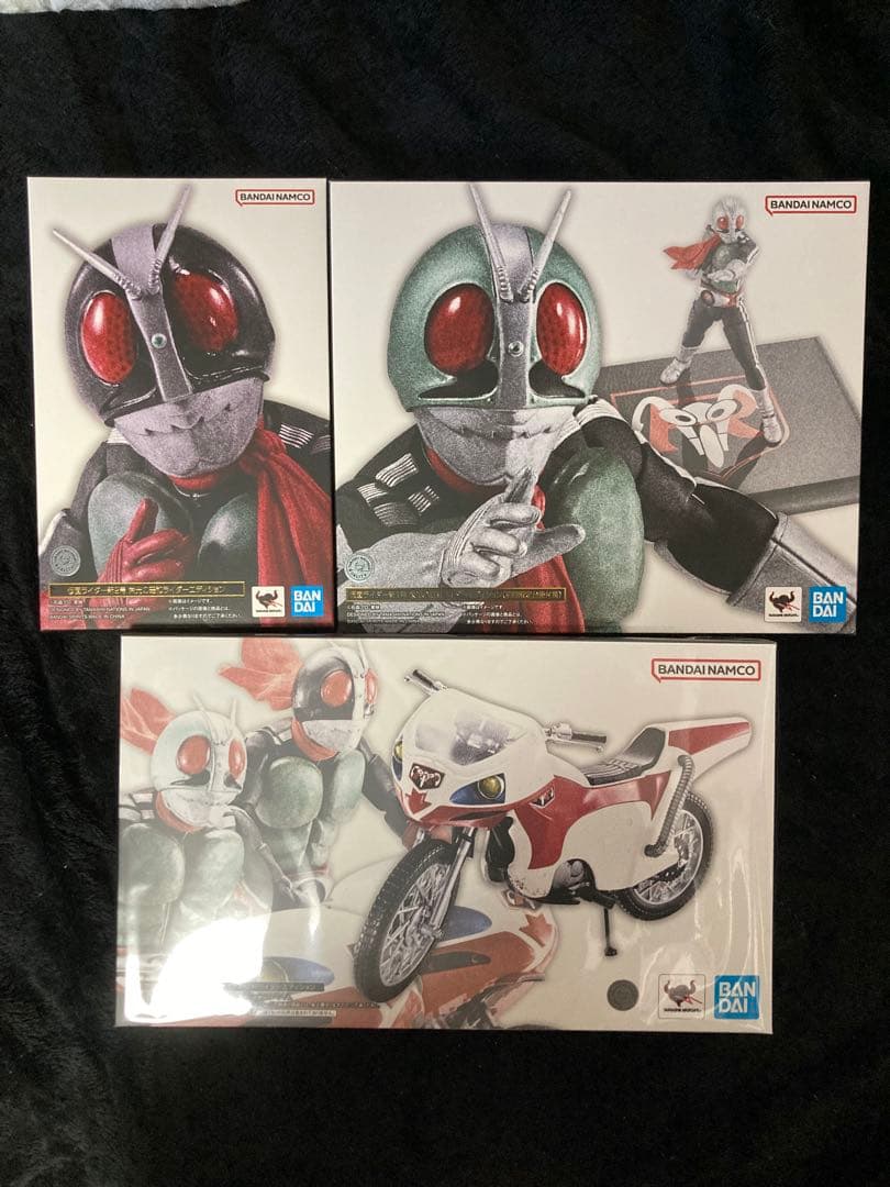 未開封真骨彫製法仮面ライダー新1号　新2号 新サイクロン号　栄光の昭和ライダー 仮面ライダー新1号＆新2号が「S.H.Figuarts（真骨彫製法）栄光の昭和