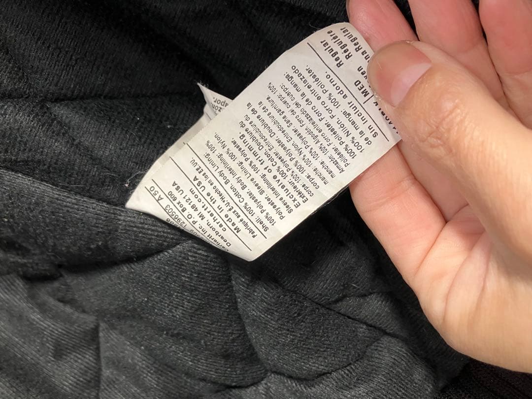 カーハート　アクティブジャケット　usa製　ブラック　美品　Ｍ