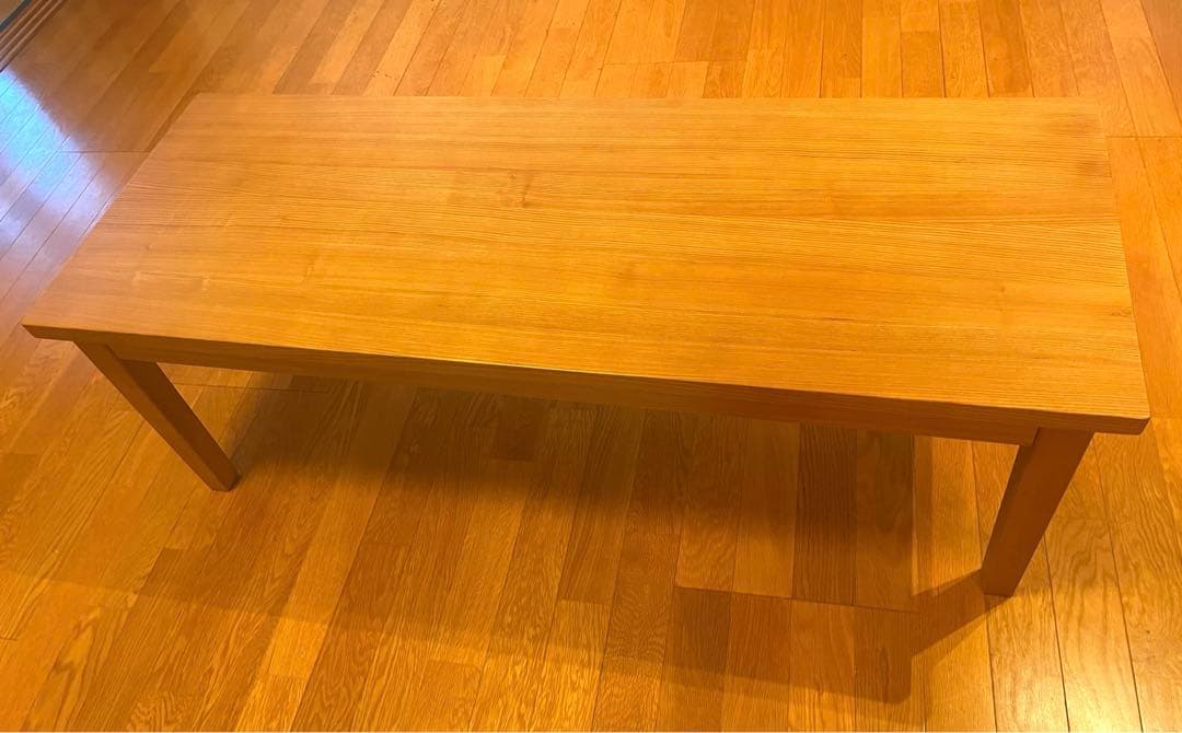 無印 ローテーブル タモ材 天然木 1200 MUJI