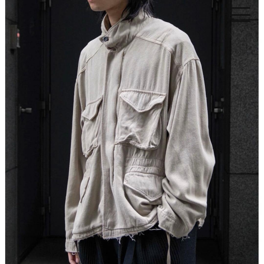 ジャケット・アウター SILK SUEDE FIELD JACKET ANCELLM
