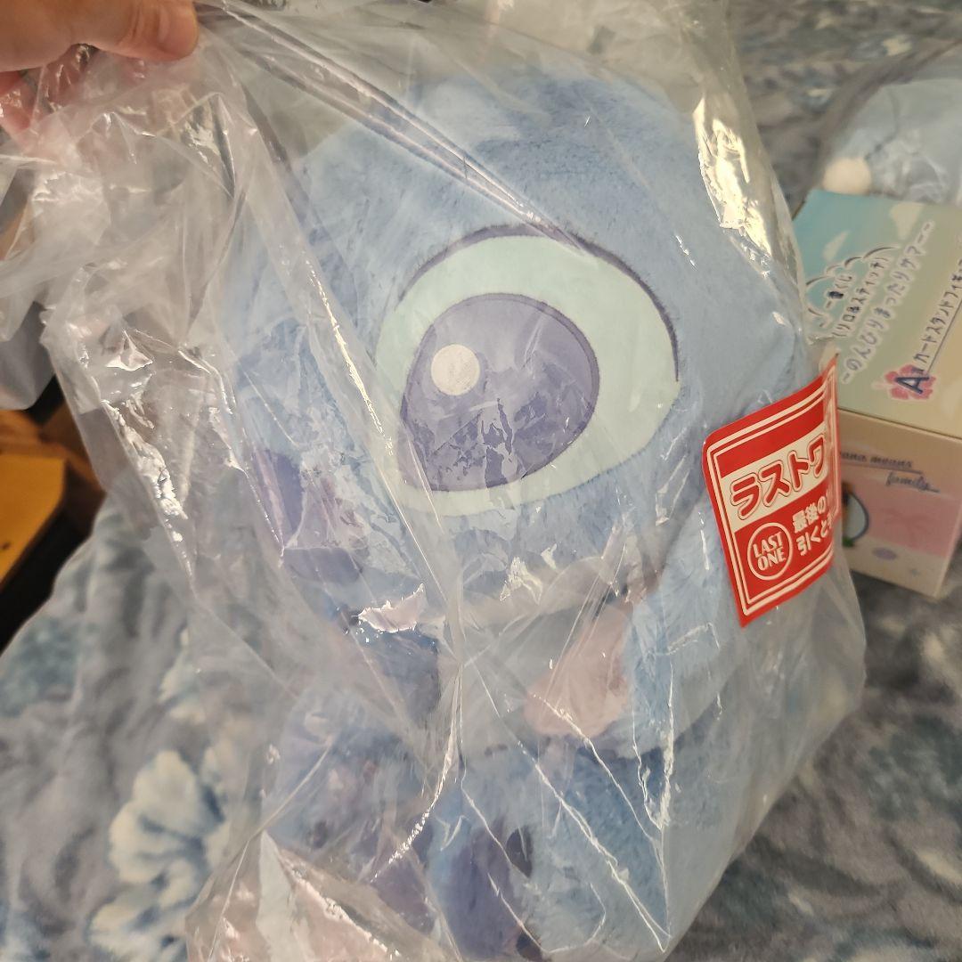 リロ&スティッチビッグぬいぐるみ　カードスタンドフィギュア