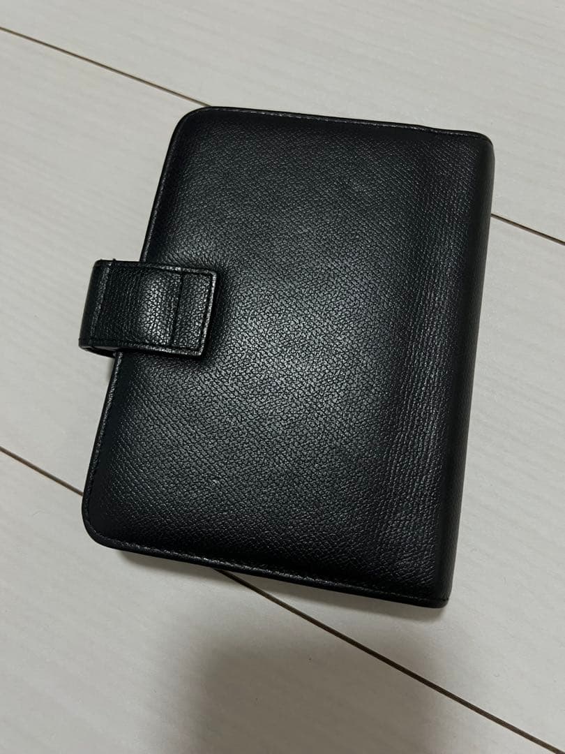 【Mさま専用】CHANEL 黒 レザー 手帳型バインダー