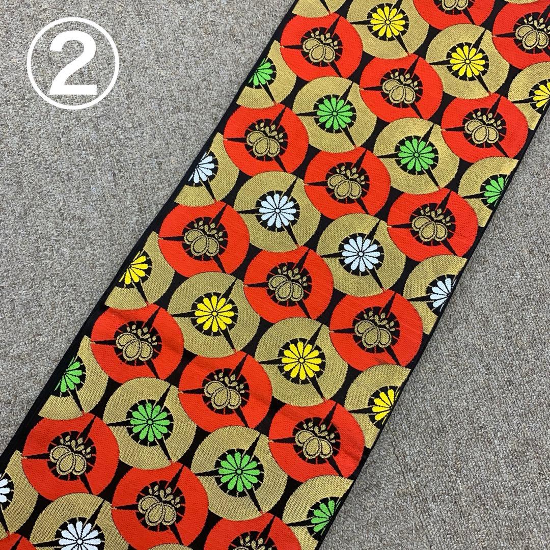 512ag34□七五三 七歳 女児 着物&袋帯 扇 鹿の子 白□状態良好