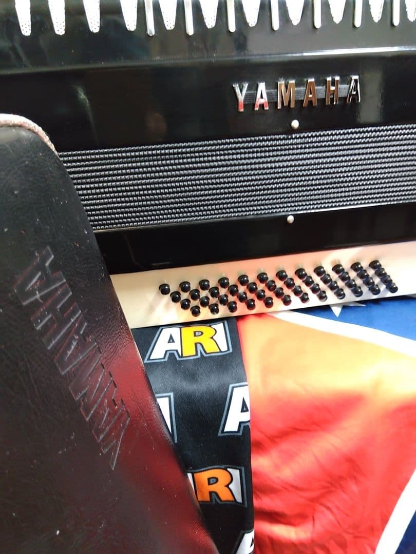即演奏可】YAMAHA YA-48アコーディオン独奏用高級モデル整備簡易調律済