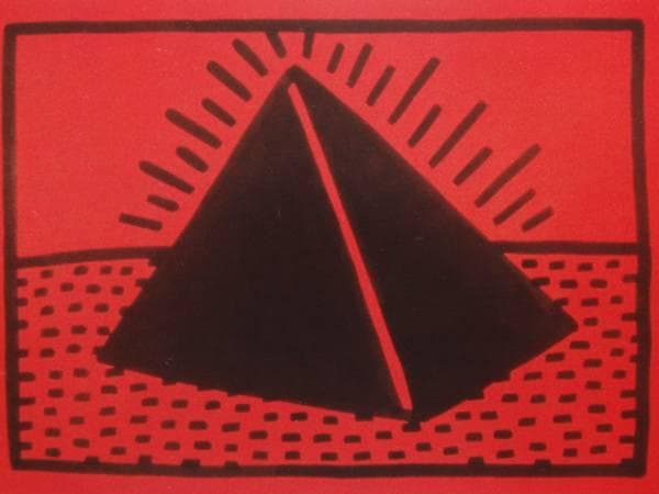 Keith Haring、No.24、希少画集画、新品額装付、状態良好