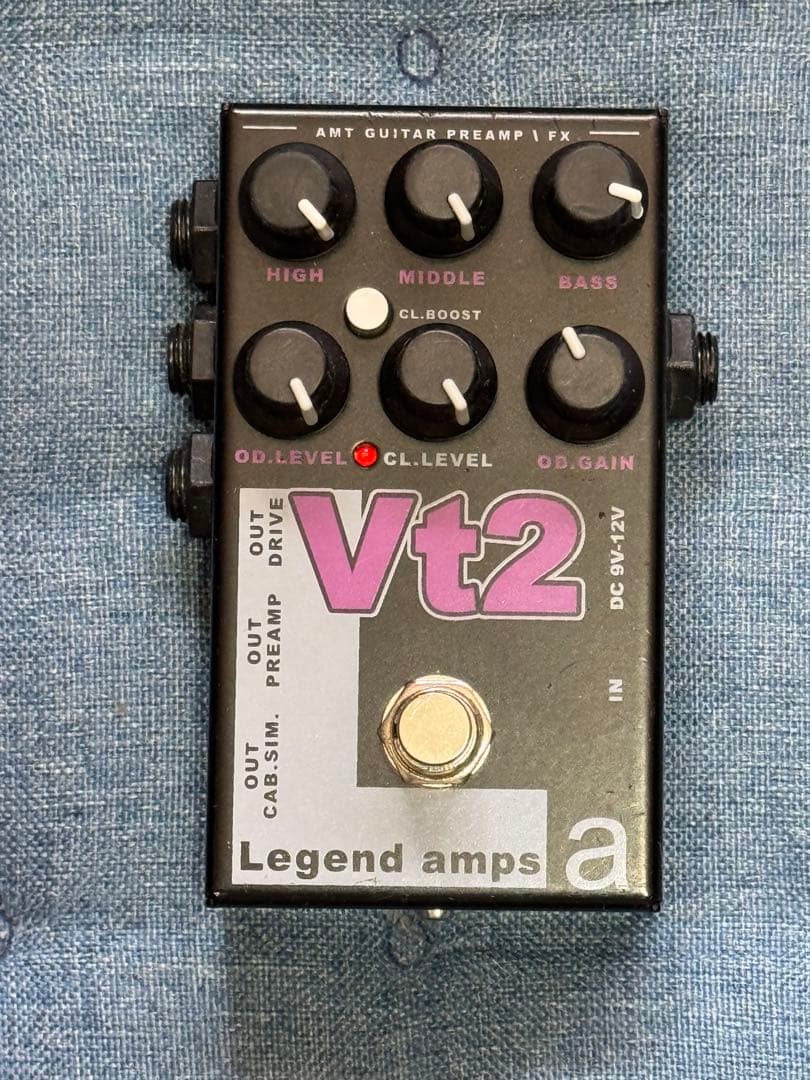 ★レア★AMT Electronics Legend amps VT2 AMT Vt2 — 2 channels guitar preamp/distortion pedal (VHT) (w/o