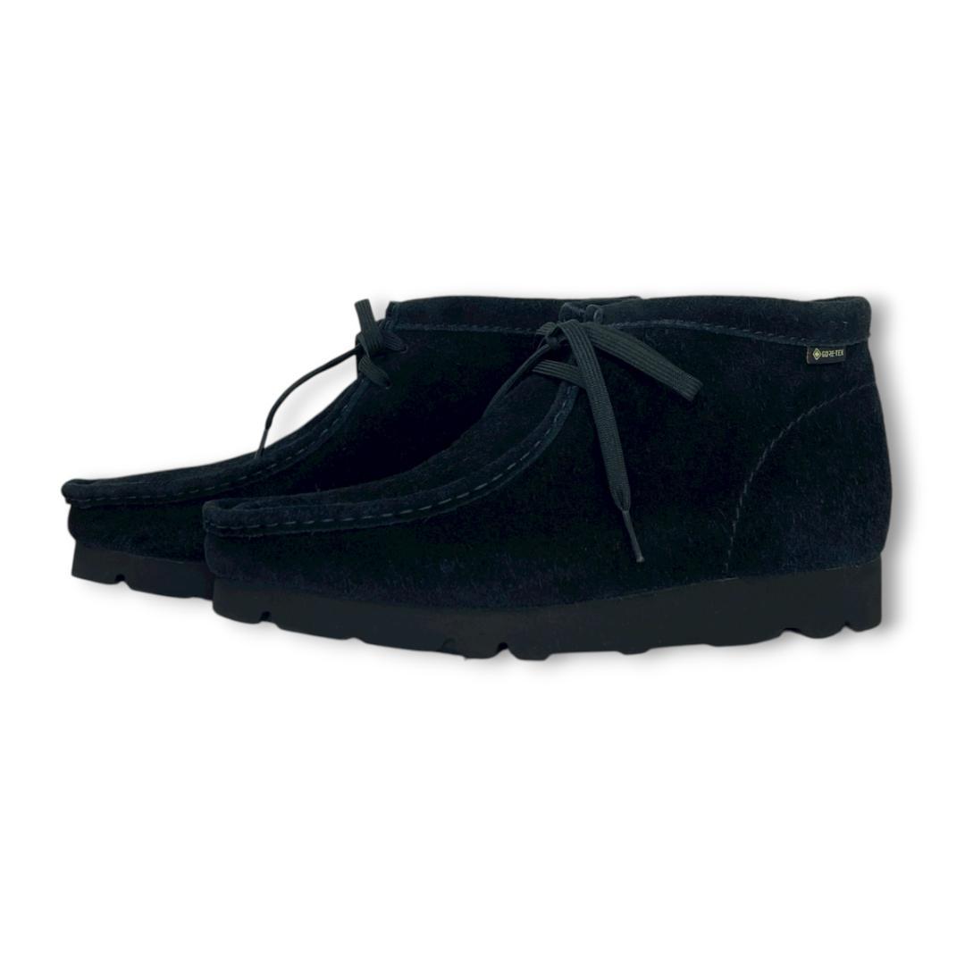 【極美品】クラークス ワラビーブーツ ゴアテックス UK7.5 ブラックスエード