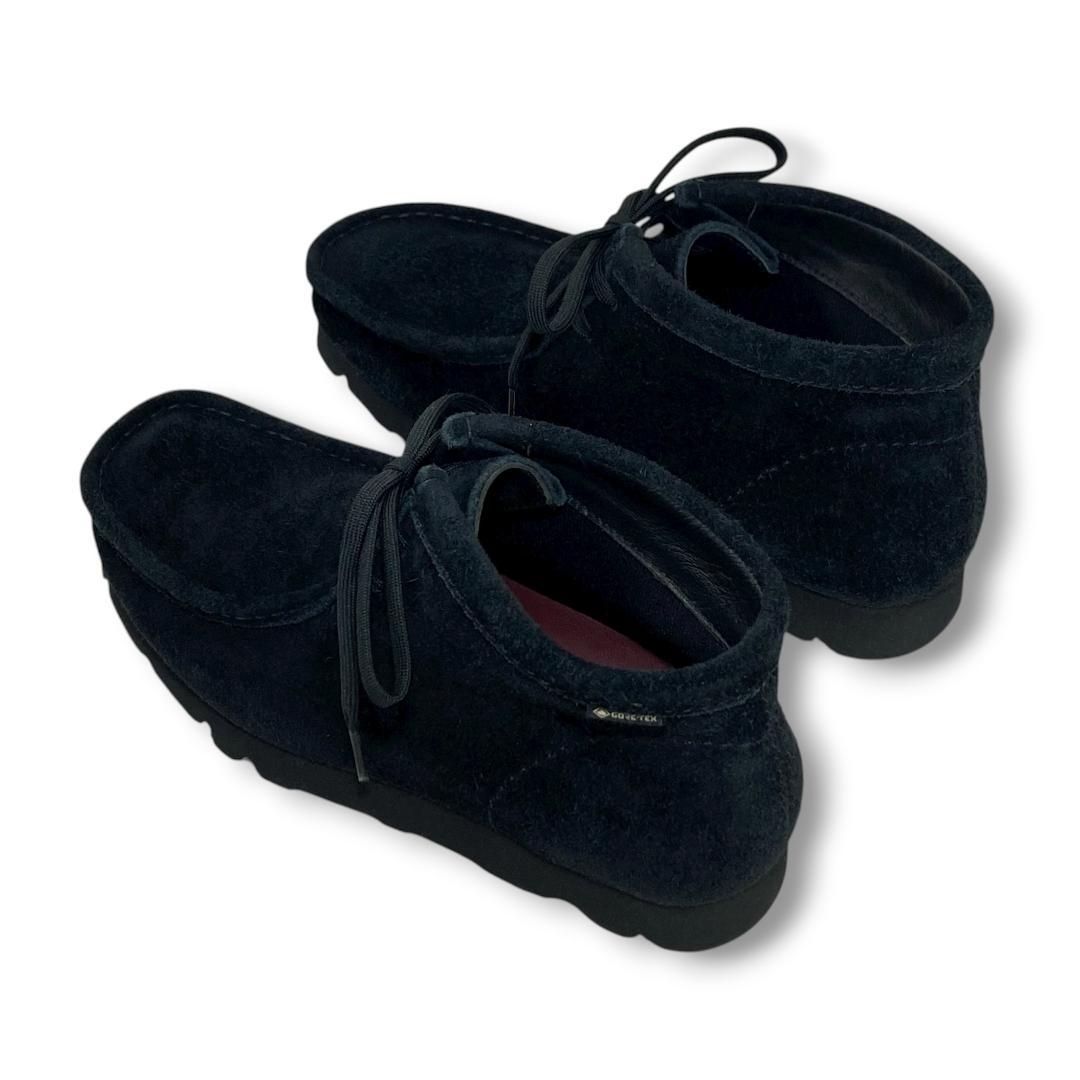 【極美品】クラークス ワラビーブーツ ゴアテックス UK7.5 ブラックスエード