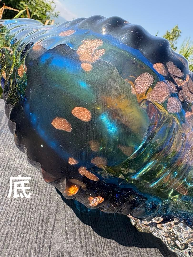 ❤️買い得 ✳ 3kg 超綺麗 琉璃 手作り 可愛い ほら貝形 芸術品 B