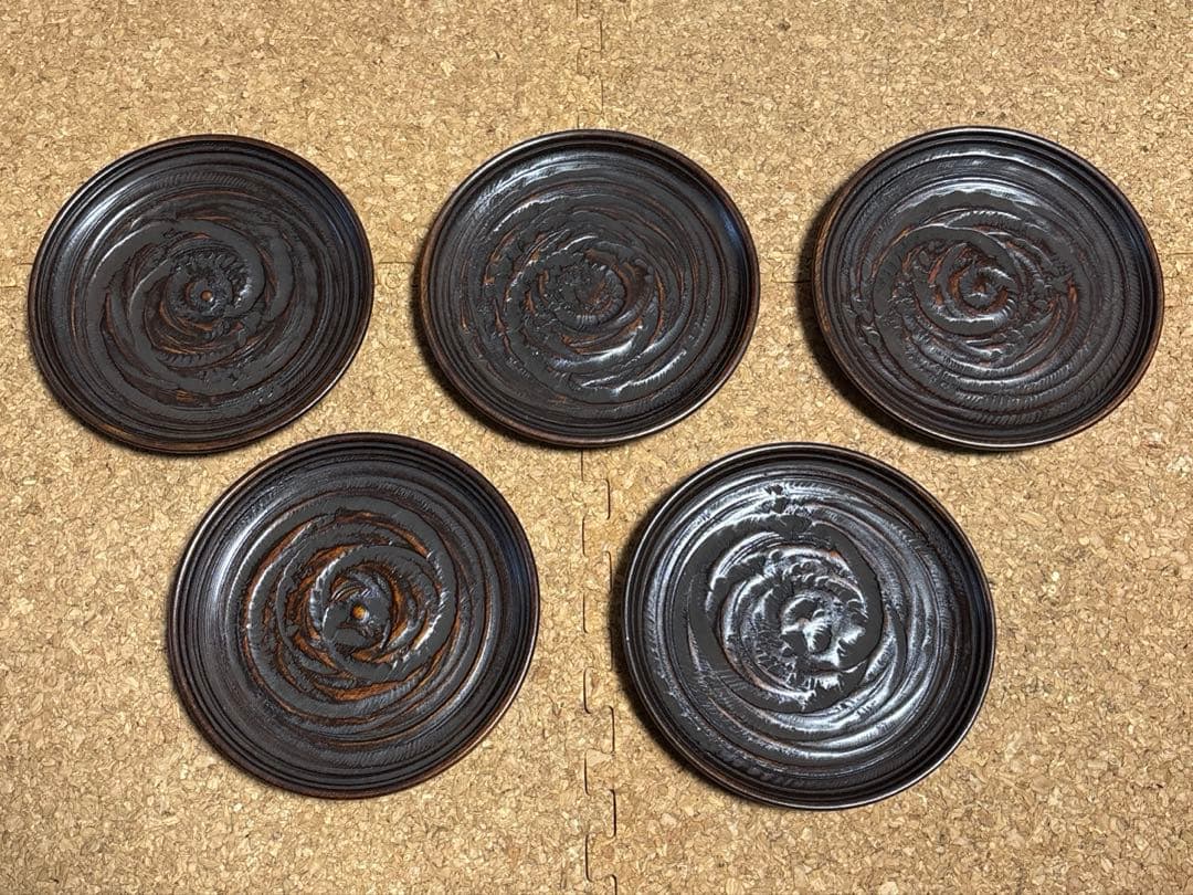 新品 象彦 象谷塗 菓子鉢 銘々皿 5枚セット