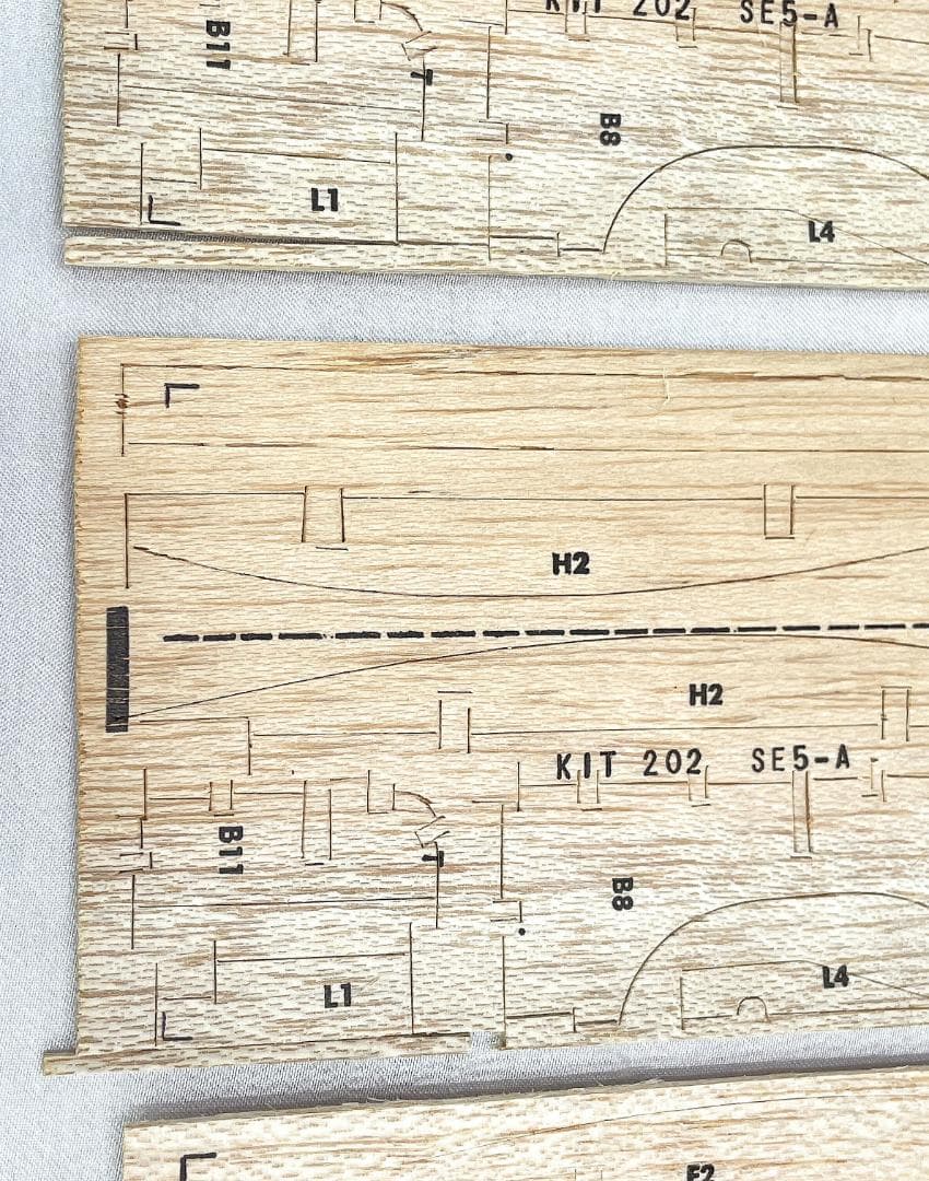 【未組立品】1980年代 Guillow's S.E.5Aフライングモデルキッド