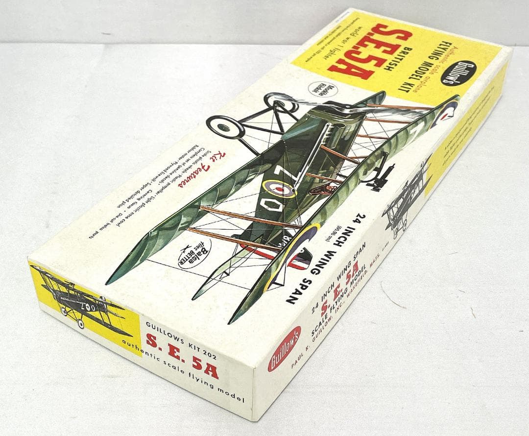 【未組立品】1980年代 Guillow's S.E.5Aフライングモデルキッド
