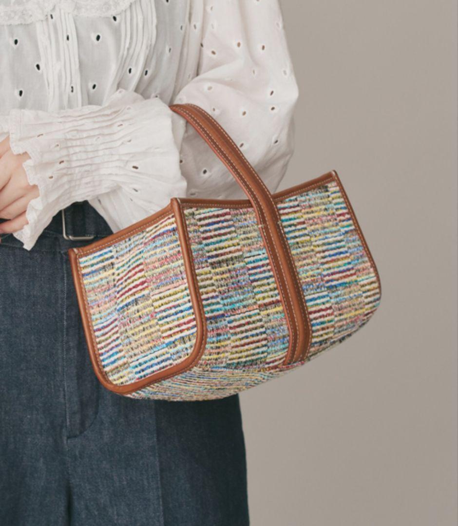 IENA購入★A VACATION・SEE SAW BAG LINE CHECK