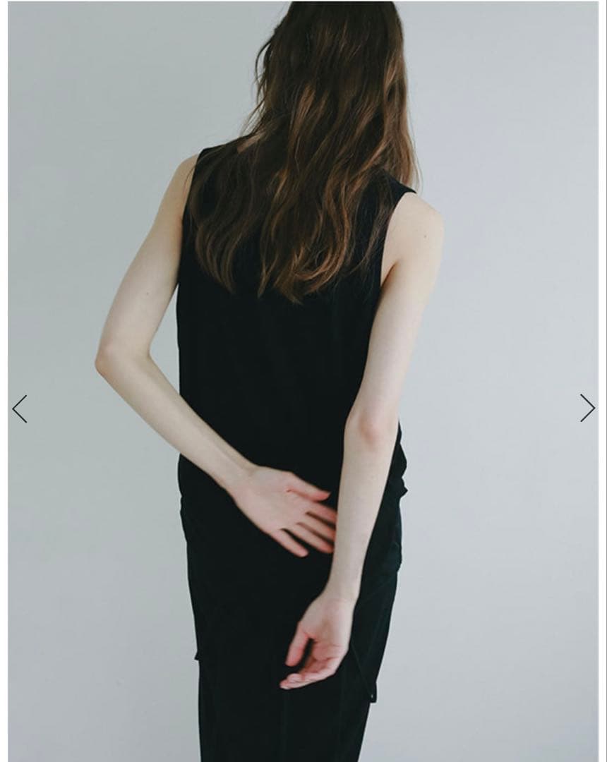 ETRE TOKYO/エトレトウキョウ ヘンリーネックエアリータンクトップ