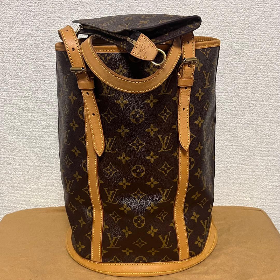 ベタなしルイヴィトンモノグラムバケットGM トートバッグ