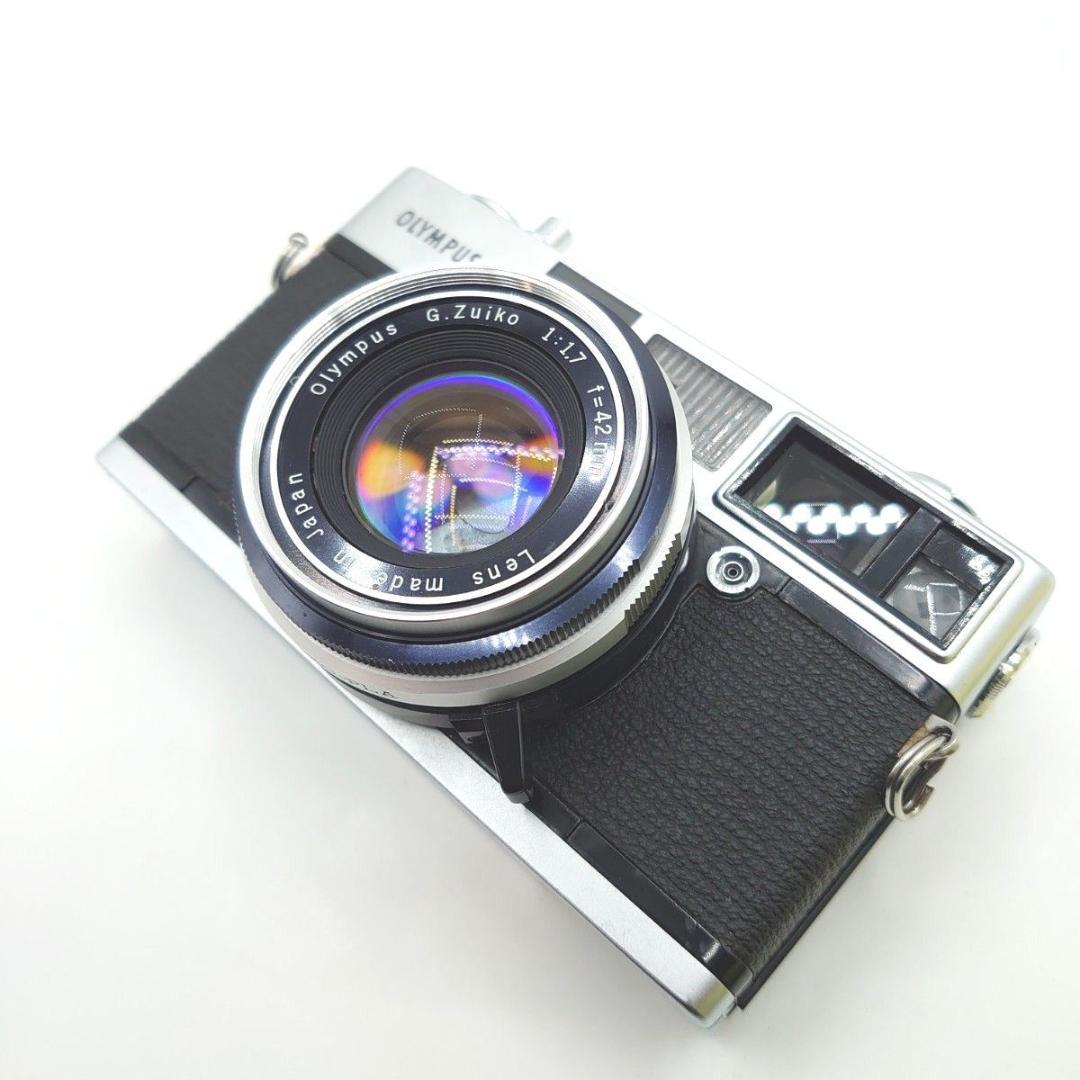 OLYMPUS-35SP シルバー ブラック フィルムカメラ レトロ