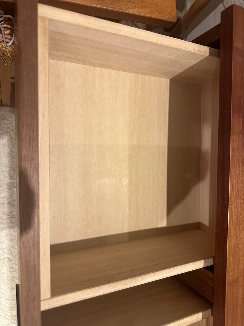 廃盤品】MUJI 無印良品 ウォールナット 脚付キャビネット